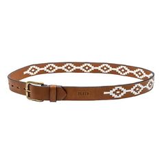 A handsome belt made from premium leather Adjustable Embossed Leather Belt, Classic Hand-tooled Leather Belt, Luxury Artisan Hand-tooled Belts, Adjustable Hand-tooled Brown Belt, Luxury Brown Rustic Belt, Leather Belt, Leather