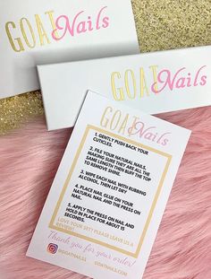 Goat Nails, Honey Nails, Nail Instructions, Press On Nail Business, Easy Nail Polish Designs, Nail Packaging, Nails Packaging, Cosmic Nails, Nails Business