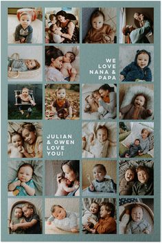 a collage of baby pictures with the words we love napa