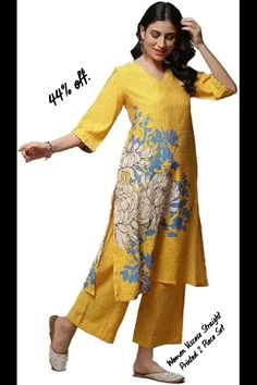 Material type- Poly Viscose, Viscose

Fit type- Straight Fit

Style- A-Line

Closure type- Pull On

Care instructions- Hand Wash Only

Age range description- Adult

See details just click on the link & go to the site...👆 Casual Kurti, Kurti Sets, Western Wear For Women, Fashion Hub, Straight Stitch, 2 Piece Set, Western Wear, Formal Occasion, Fashion Handbags