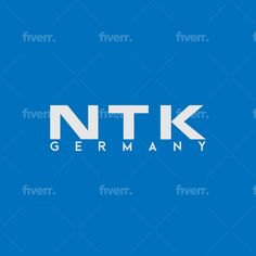 the logo for ntk germany is shown on a blue background with white letters and numbers