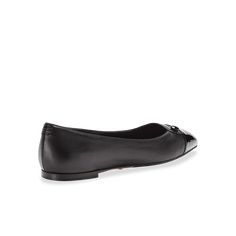 A soft and flexible version of the classic ballet flat, in black nappa leather with a black patent-leather cap toe. This item is eligible for exchange or store credit only. Sarah Flint, Black Ballet Flats, Leather Cap, Ballet Flat, Black Patent Leather, Nappa Leather, A Black, Ballet Flats, Patent Leather