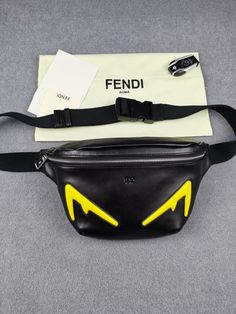 FI Little Monster Belt Bag Black/Yellow For Men