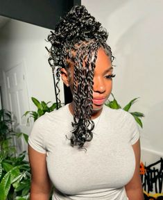 Island Twist Hairstyle, Island Twist, Twist Hairstyle, Short Box Braids Hairstyles, Braided Hairstyles For Black Women Cornrows, Big Box Braids Hairstyles, Goddess Braids Hairstyles, Box Braids Hairstyles For Black Women, Cute Braided Hairstyles