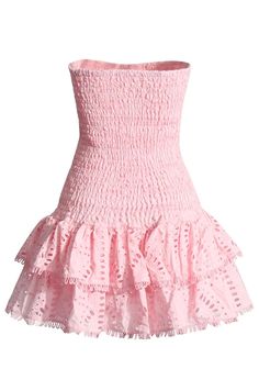 Broderie Anglaise Strapless Mini Dress Megan Dress, Elegant Dresses Short, Preppy Prom, Mini Tube Dress, Tube Top Dress, Looks Party, Mini Robes, Hem Skirt, Strapless Mini Dress