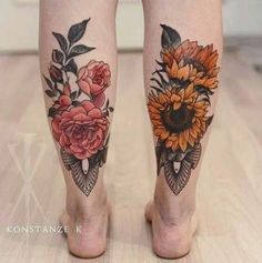 a person with sunflowers on their legs and the words like view profile send as message