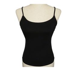 Ogl Black Soft Stretchy Tencel Blend Scoop Neck Cami Tank Top. Two Layers Of Fabric. No Built In Bra Or Padding. Size Small. New With Tag. Pit To Pit Is 14 1/4" Relaxed And 19" Stretched. Hip Measured Flat Is 14 1/2" And Stretches To 20". Length Is Approx 19 1/2" From Shoulder To Hem. Smoke Free, Pet Free Home. Black Seamless Spaghetti Strap Tops, Black Stretch Cami Top, Basic Black Tops With Built-in Bra, Black Seamless Casual Camisole, Black Seamless Cami Top, Basic Black Cami Tank Top, Black Stretch Camisole Casual Style, Black Scoop Neck Camisole For Spring, Spring Black Camisole With Scoop Neck