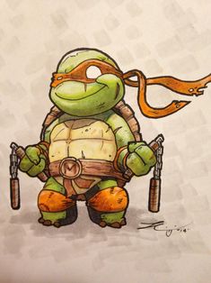 Tmnt Raphael Tattoo, 3d Karakter