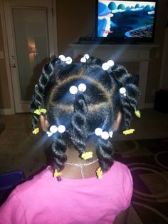 Short Girl Hairstyles, Two Strand Twist Hairstyles, Childrens Hairstyles, Simple Ponytails, Girls Natural Hairstyles, Pelo Afro