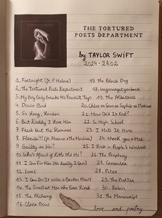 #music #aesthetic #notebook #album #drawing #ttpd #thetorturedpoetsdepartment #taylorswift #taylornation Taylor Swift Journal Pages, Taylor Swift Drawing Ideas, Aesthetic Notebook Cover, Taylor Swift Games, Aesthetic Notebook