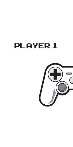 a video game controller with the words player 1 on it's front and back side