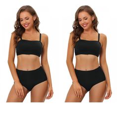 Material: Bra: 69% Nylon, 31% spandex. Panty: Shell: 75% Nylon, 25% Spandex; Lining: 95% Cotton, 5% Spandex. Strapless Bandeau Bra: Should you wish to add shoulder straps, there are hook locations to attach the straps (2 movable straps included). Adjustable Backless Clothing Bra: With 4 rows and 4 buckles on the back side, you can adjust the size till you need it, this personalized design makes it easy to put on and ensures you always stay close. Adjustable Front Buckles Push-Up Bra: 4 rows of h Backless Gowns, Strapless Bandeau, Bandeau Bra, Lace Thong, Bra And Panty Sets, One Shoulder Tops, Strapless Bra, Push Up Bra, Black Media