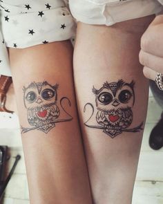 Owl Tattoo Wrist, Protection Sigils, Matching Best Friend Tattoos, Family Tattoo Designs, Couple Tattoos Unique, Gothic Tattoo, Weird Tattoos, Best Friend Tattoos