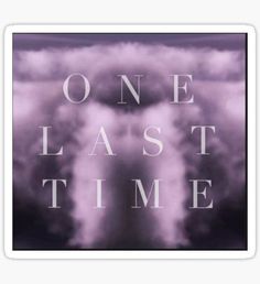 the title for one last time, with clouds in the background