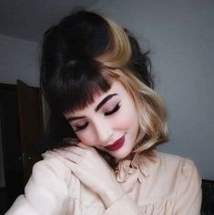 Short Hair Color Ideas, Best Short Hair, Two Color Hair, The Undercut, Cool Short Hairstyles, Hair Color Purple, Short Hair Color