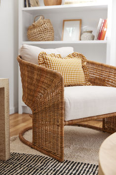 This vintage-inspired design features a curved-back and clean lines, expertly handcrafted from sustainably harvested rattan. The plush linen cushion adds that extra later of comfort, making it the perfect place to unwind. Linen Cushion, Vintage Inspired Design, Clean Lines, Lounge Chair, Perfect Place, Design Features, Vintage Inspired, Lounge, Cushions