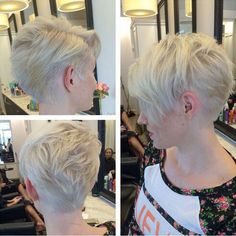 Short Hairstyle Ideas for Thin Hair Cool Short Hairstyles, Super Short Hair, Short Blonde, Short Hair Styles Easy, Short Hair Styles Pixie