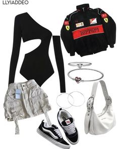 Greece Outfit, Race Day Outfits, Sporty Jacket, Casual Preppy Outfits, Shein Outfits, Racing Jacket