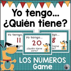 an image of spanish numbers game for children