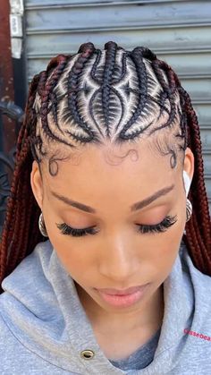 Feedin Braids Ponytail With Swoop, Crisscross Braids For Black Women, Protective Braided Hairstyles For Black Women, Stitch Braids Hairstyles Bun, Design Scalp Braids, Up Braided Hairstyles For Black Women, Freestyle Feed In Braids With Knotless, Scalp Braid Designs For Black Women, Cornrows Box Braids In The Back