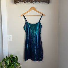 Stunning Nwt Color Shift Dress Blue Purple Dress, Blue Green Dress, Iridescent Dress, Metallic Blue, One Piece Dress, Wild Fable, Piece Dress, Purple Dress, Green Dress