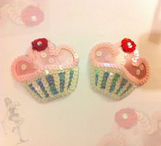 Cup Cake Sequin Cherry Top Pink Blue White Jewel Burlesque Performance Costume Nipple Pasties Tassels Tease Dita Katy Perry Burlesque Performance, Lingerie Latex, Winky Face, Diy Bra, Lingerie Catalog, Performance Costume