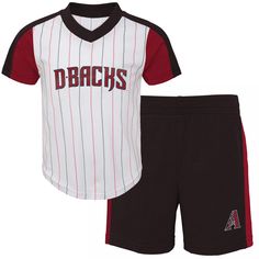 PRICES MAY VARY. Stylish Outfit: This 2-piece set features a short-sleeve t-shirt and shorts, perfect for kids aged 2-4. Officially Licensed: Showcasing an official MLB design, this set allows your little one to represent their favorite team. Comfortable Wear: Made from high-quality, breathable materials for all-day comfort. Easy Care: Machine washable for hassle-free cleaning and maintenance. Versatile Style: The classic design makes this set suitable for various casual occasions. Unleash your Practice Outfits, Stylish Outfit, Clothing Sets, T Shirt And Shorts, Shorts Set, Versatile Style, Team Colors, Favorite Team, The Line