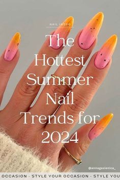 Fun Summer Nails, Bright Summer Nails, Nail Trend, Almond Nails Designs, Cute Summer Nails, Blue Nail Designs, Vacation Nails, Trendy Nail Design, Short Nail Designs