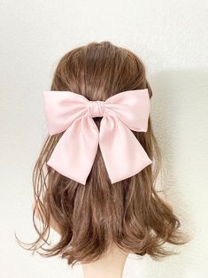 Satin hair bow, Bow Knot Hair Clip, France bow. Hair Accessories for Women and Girls, Bow Hair Accessory, by TwincraftStore on Etsy Highlight Hair Dye, Bun Bow, Satin Hair Bow, Bow Bun, Knot Hair, Princess Core, Bow Bow, Bow Hair Accessories, Bow Knot