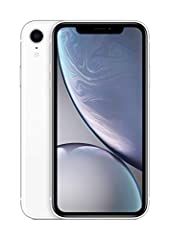 an iphone xr is shown in white with the camera facing up and to the side