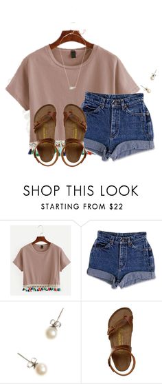 "~you must be wifi, cuz I feel a connection~" by flroasburn ❤ liked on Polyvore featuring WithChic, J.Crew, Birkenstock and Kendra Scott Cute Outfits Summer For Teens, Cute Outfits Summer, Cute Summer Outfits, Outfit Goals, Outfits Summer, Dream Clothes, Outfits Casuales