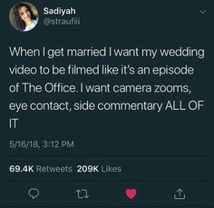 the tweet is posted to someone on their twitter account, and it looks like they're getting married