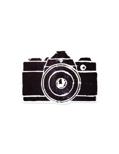 a camera sticker on a white background