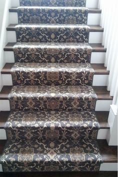 the stairs are decorated with an intricate design