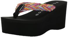 PRICES MAY VARY. Style: Rocket Dog Women's Platform Flip Flop Platform Bottom: EVA Platform for Extra Comfort Straps: Rainbow Cotton Braid Straps Upper Material: Cotton Platform Height: 3 inches Cheap Platform Slides With Round Toe, Cheap Synthetic Platform Slippers With Rubber Sole, Cheap Platform Slippers With Thick Bottom For Beach, Cheap Synthetic Open Toe Platform Slippers, Cheap Thick Bottom Platform Slippers For Beach, Cheap Eva Platform Slippers, Cheap Chunky Platform Wedge Slippers, Cheap Spring Platform Sport Sandals, Cheap Summer Eva Platform Slippers