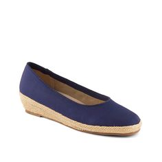 David Tate-Stina Wedge Slip-On The lightweight and summery David Tate Stina wedge sandal can get you compliments. The fabric slip-on features a foam padded footbed for all-day comfort. An espadrille-wedge heel stays contrasting while getting you that fashionable look. Summer Slip-ons With Arch Support In Synthetic Material, Summer Slip-ons With Arch Support And Round Toe, Summer Slip-ons With Arch Support, Summer Synthetic Slip-ons With Arch Support, Fabric Wedge Sandals With Cushioned Footbed And Round Toe, Summer Flat Heel Slip-ons With Ortholite Insole, Textile Wedge Sandals With Removable Insole, Summer Fabric Slip-ons With Round Toe, Summer Ortholite Insole Closed Toe Slip-ons