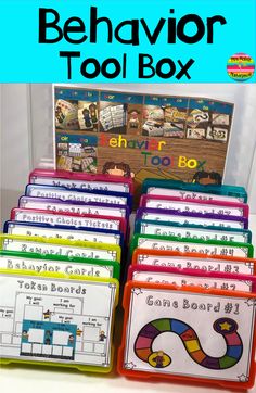 the behavior tool box is filled with books