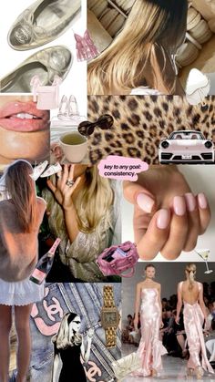 a collage of photos with different types of clothing and accessories on them, including shoes