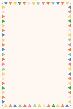 an image of a colorful frame with triangles on the bottom and one corner in the middle