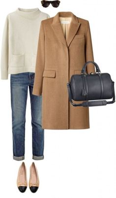 Women Coat Outfit, Coat Outfit, Winter Chic, Camel Coat, Coat Outfits, Outfits Winter, Women's Wardrobe