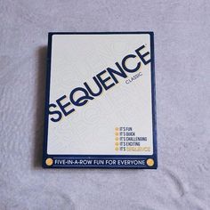 a book with the title sequence written on it