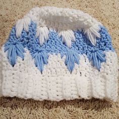 Nwot Frozen Winter Hat, Hand Crocheted By Me. Stitched To Resemble Snowflakes Or Icicles. White And Light Blue. See Pics For Approximate Measurements. Does Have Some Stretch, Somewhat Slouchy Fit See Other Listings For More Color Options, Even More Colors And Sizes Available By Request. Hand Made Items Will Take A Few Days To Make And Ship, And May Differ Slightly From Pictured. B Crochet Frozen, Boston Red Sox Hat, Green Flip Flops, Red Sox Hat, Fedora Hat Women, Crazy Dog Lady, Cable Knit Hat, Crochet Inspo, Green Hats