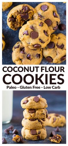 the cover of coconut flour cookies