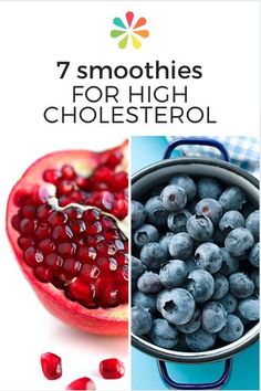 Heart Healthy Smoothies, Smoothies Easy, Cholesterol Friendly Recipes, Low Cholesterol Diet Plan, Pomegranate Smoothie, Blueberry Pomegranate, High Cholesterol Diet, Lower Cholesterol Diet, Cholesterol Foods