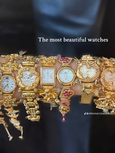 Xoxo Jewelry, Vintage Watches Women, Luxe Jewelry, Body Jewelry Piercing, Chunky Jewelry, Jewelry Lookbook