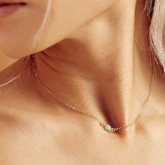 Tiny Round Opal Choker - Necklaces -  -  - Azil Boutique Opal Choker, Opal Pendants, Opal Necklace, In Water, Jewelry Care, Long Necklace, Gold Filled, Choker, Choker Necklace