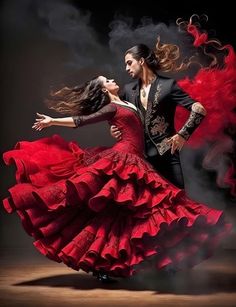 Ballroom Outfit, Red Couple, Dancer Photography, Spanish Woman