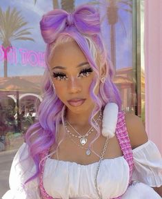 Pastel Glam Makeup, Affordable Wigs, Catty Noir, Beauty Hairstyles, Cheap Wigs, Dyed Hair Inspiration, Kawaii Hairstyles, Pink Wig, Pretty Hair Color