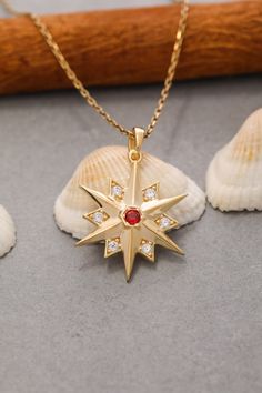 "★14K Solid Gold North Star Necklace, 925 Sterling Silver North Star Necklace, Star Necklace, North Star Charm, Christmas Gift, Graduation Gift★ ✔ FEATURES: -Gold KT: 14K Solid Gold and 925 Silver -Colors: 925 White Gold, 925 Rose Gold, 925 Yellow Gold, 14K White Gold, 14K Rose Gold, 14K Yellow Gold -Chain Lengths: 14\", 16\", 18\", 20\", 22\" -Chain Widths: 0.7mm -Chain Style: Box ✔ SHIPPING: -Ready to Ship in 1-3 Business Days -FREE shipping on all orders -Packed in a labeled gift box -The perfect birthday or holiday (Christmas, Hanukah, valentines day...etc.) gift! -We ship globally ✔ MY SHOP: Check out my shop https://www.etsy.com/shop/ErsJewelryDesign Or, Go Directly to My Sections: - Rings - https://etsy.me/3BsB1ei - Necklaces - https://etsy.me/3nDGV7C ✔ CARE INSTRUCTIONS: Providing 14k Gold Star Necklace As Gift, Classic Star-shaped Necklace As Gift, North Star Necklace Silver, North Star Necklace Gold, Princess Courtney, Silver Braided Ring, North Star Pendant, North Star Necklace, Necklace Star