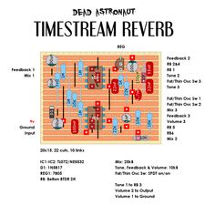 an old computer game board with the words dead network timestream reverb